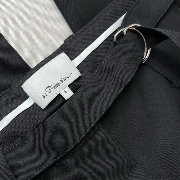 3.1 Phillip Lim Pressed Crop D-Ring Wool Trousers - Picture 4 of 9